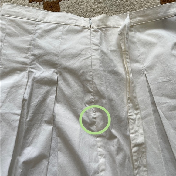 Express white midi skirt w/ pleats - Picture 7 of 13